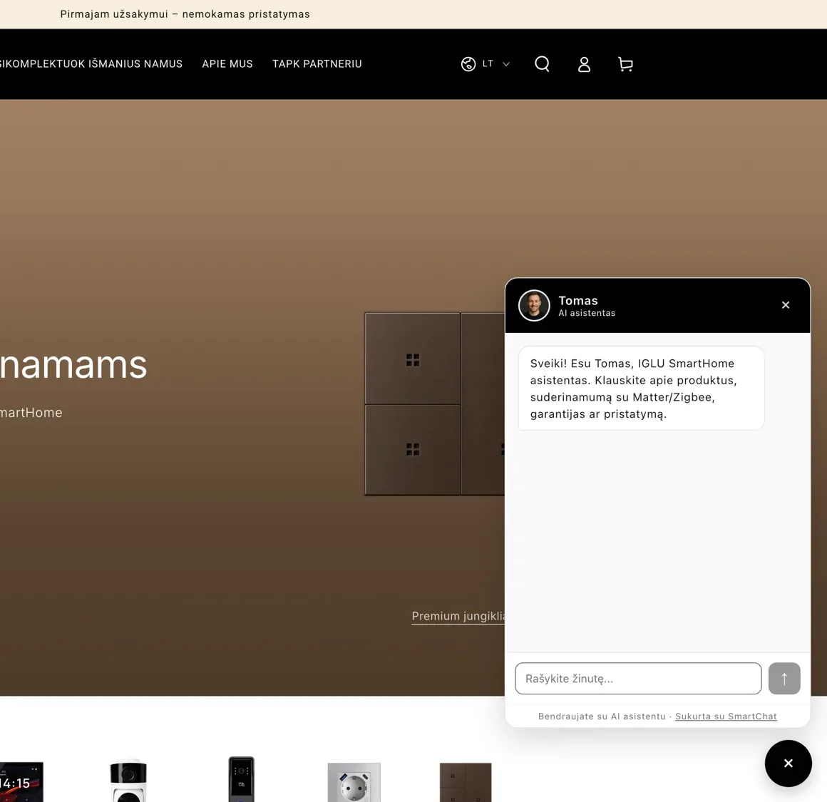 SmartChat projekto aplinka