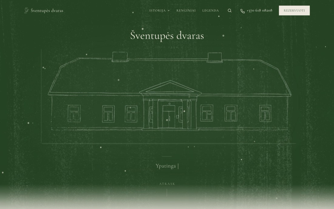 Šventupės dvaras — Next.js · dvaras ir renginiai